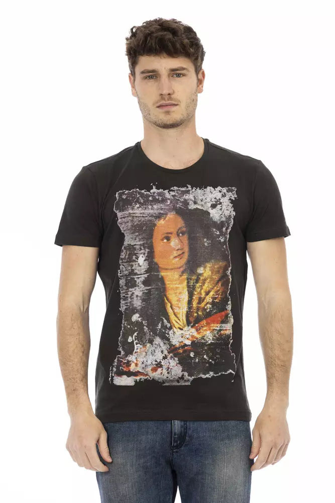 T-shirt Trussardi Action homme en coton et viscose noir – TR-22745