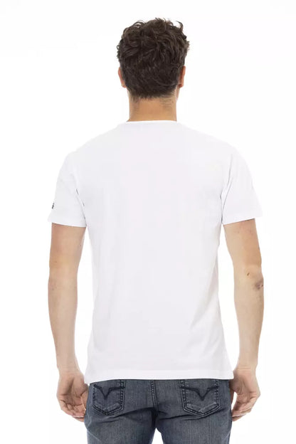 T-shirt Trussardi Action homme en coton et viscose blanc – TR-22754
