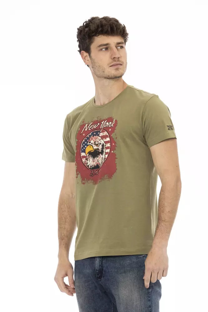 T-shirt Trussardi Action homme en coton et viscose vert – TR-22765
