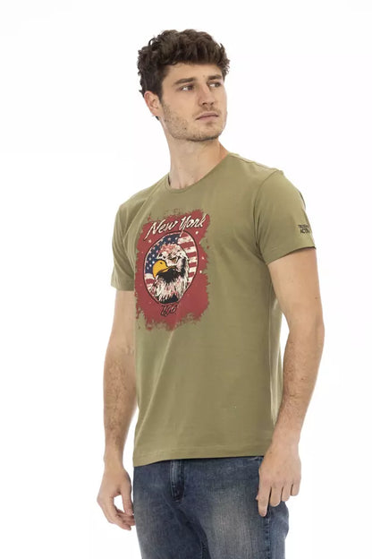 T-shirt Trussardi Action homme en coton et viscose vert – TR-22765