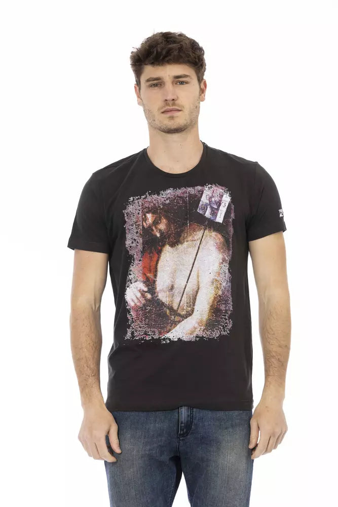 T-shirt Trussardi Action homme en coton et viscose noir – TR-22742