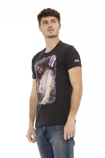 T-shirt Trussardi Action homme en coton et viscose noir – TR-22742