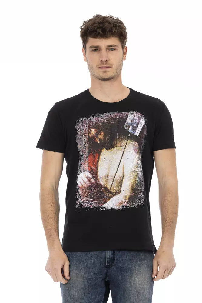 T-shirt Trussardi Action homme en coton et viscose noir – TR-22740