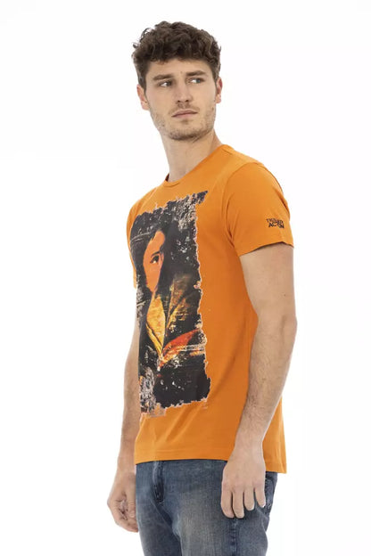 T-shirt Trussardi Action homme en coton et viscose orange – TR-22743