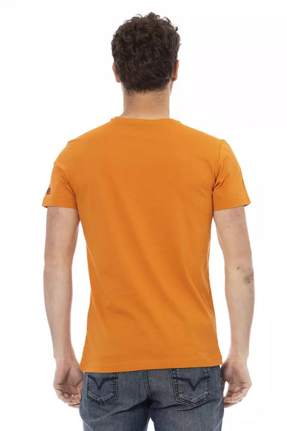 T-shirt Trussardi Action homme en coton et viscose orange – TR-22743