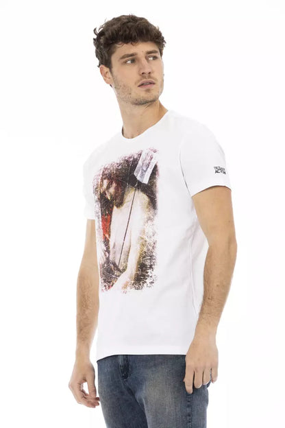 T-shirt Trussardi Action homme en coton et viscose blanc – TR-22739