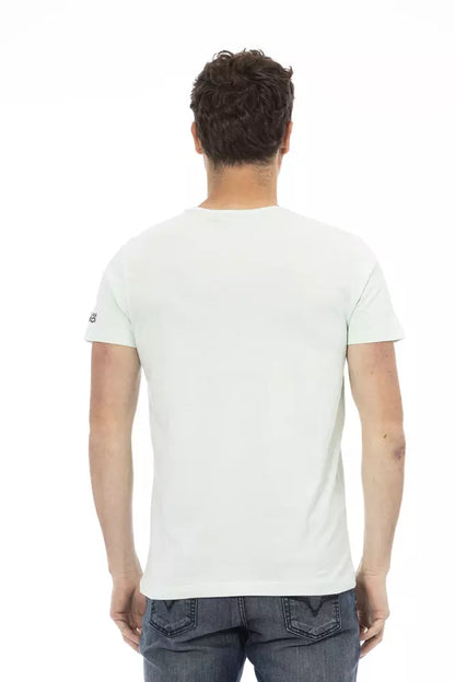 T-shirt Trussardi Action homme en coton et viscose bleu clair – TR-22755