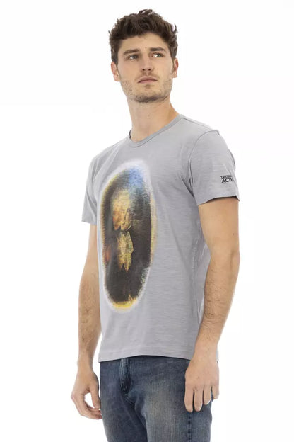 T-shirt Trussardi Action homme en coton et viscose gris – TR-22737