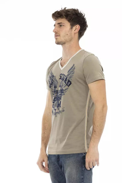 T-shirt Trussardi Action homme en coton et viscose vert – TR-22748
