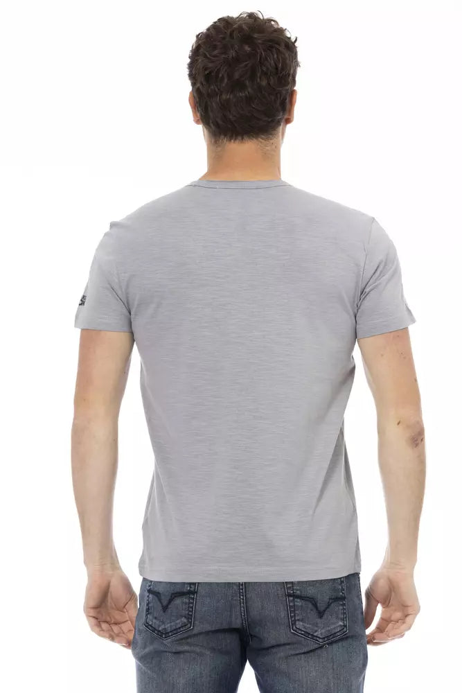 T-shirt Trussardi Action homme en coton et viscose gris – TR-22737