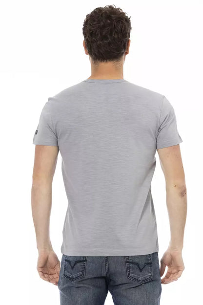 T-shirt Trussardi Action homme en coton et viscose gris – TR-22737