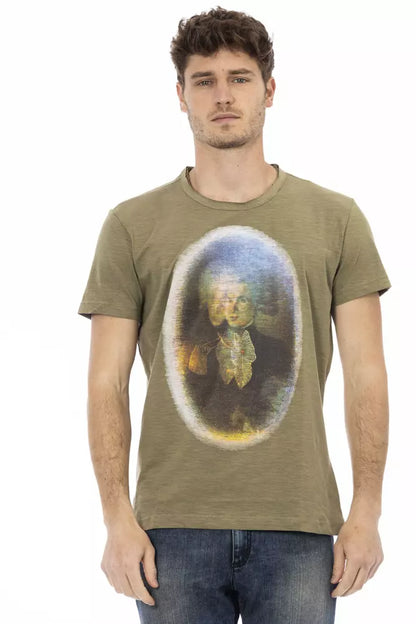 T-shirt Trussardi Action homme en coton et viscose vert – TR-22736