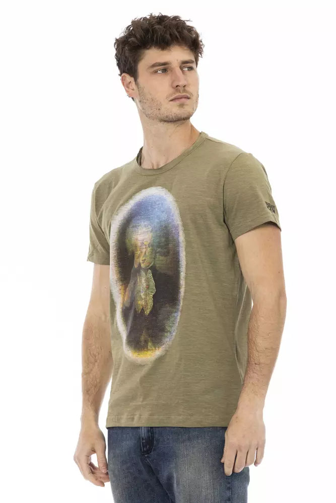 T-shirt Trussardi Action homme en coton et viscose vert – TR-22736