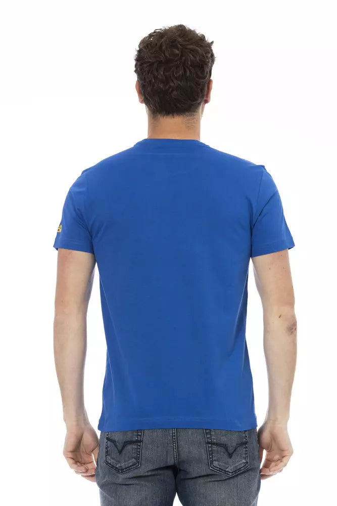 T-shirt Trussardi Action homme en coton et viscose bleu – TR-22725