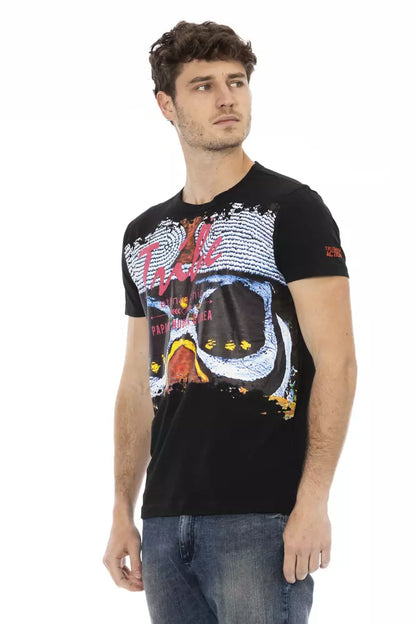 T-shirt Trussardi Action homme en coton et viscose noir – TR-22734