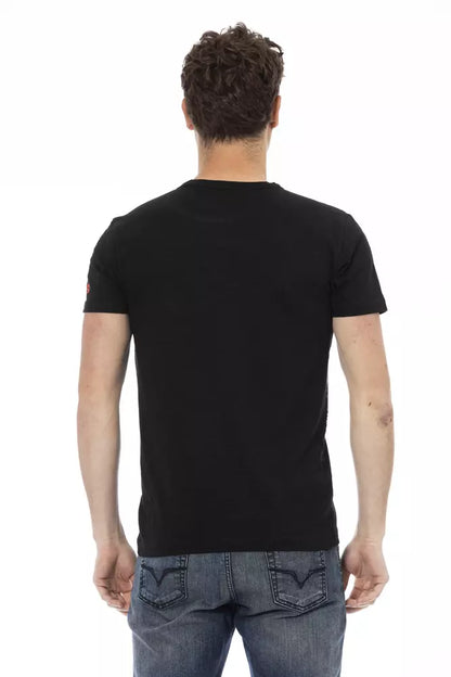 T-shirt Trussardi Action homme en coton et viscose noir – TR-22734