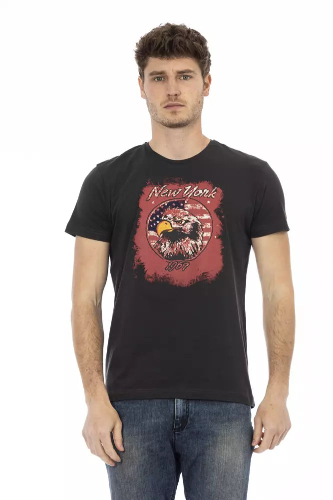 T-shirt Trussardi Action homme en coton et viscose noir – TR-22763