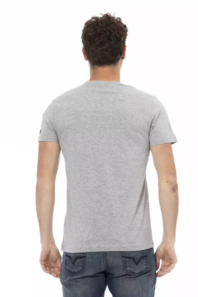 T-shirt Trussardi Action homme en coton et viscose gris – TR-22724
