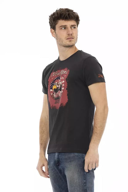 T-shirt Trussardi Action homme en coton et viscose noir – TR-22763
