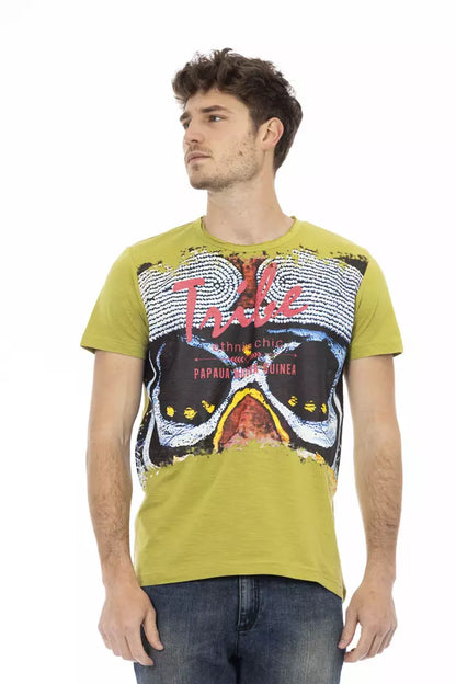 T-shirt Trussardi Action homme en coton et viscose vert – TR-22732