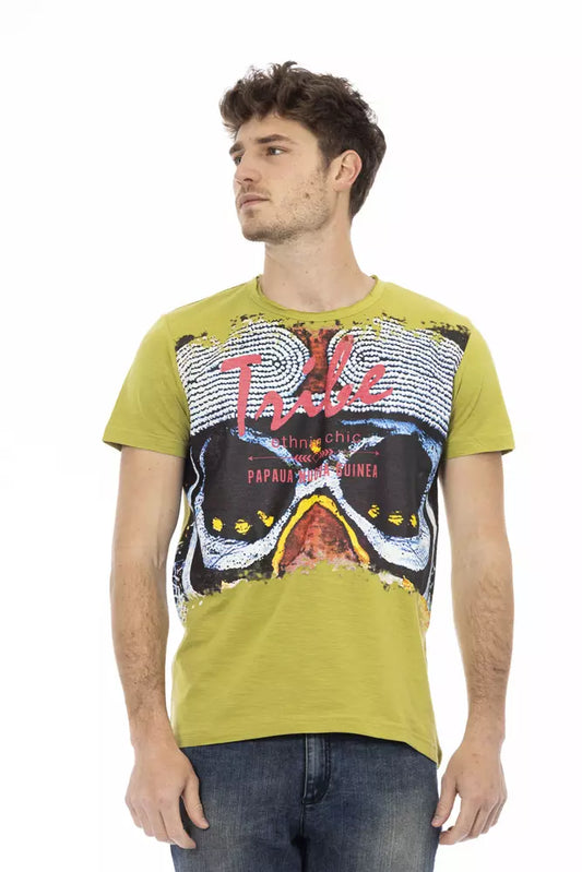 T-shirt Trussardi Action homme en coton et viscose vert – TR-22732