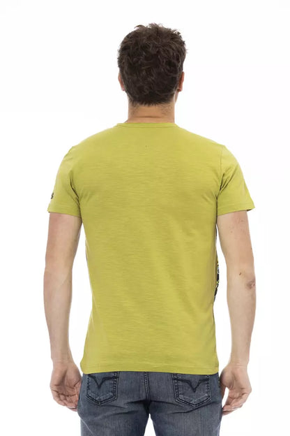 T-shirt Trussardi Action homme en coton et viscose vert – TR-22732