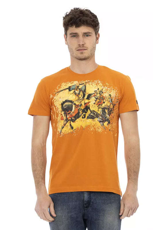T-shirt Trussardi Action homme en coton et viscose orange – TR-22705