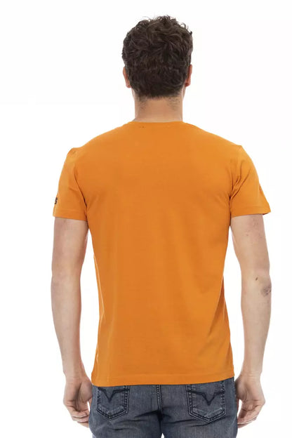 T-shirt Trussardi Action homme en coton et viscose orange – TR-22705