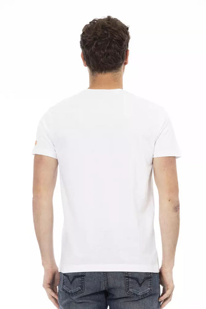 T-shirt Trussardi Action homme en coton et viscose blanc – TR-22703