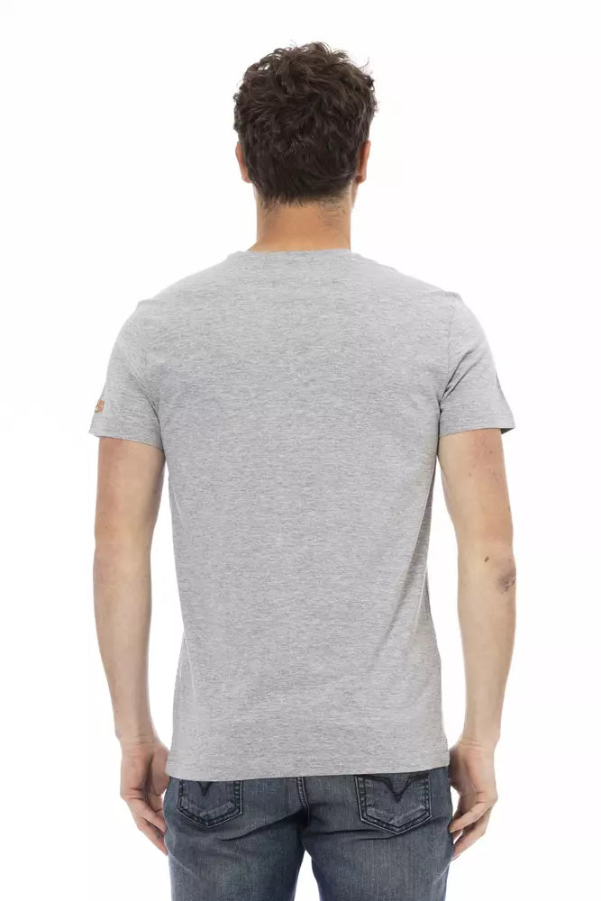 T-shirt Trussardi Action homme en coton et viscose gris – TR-22708
