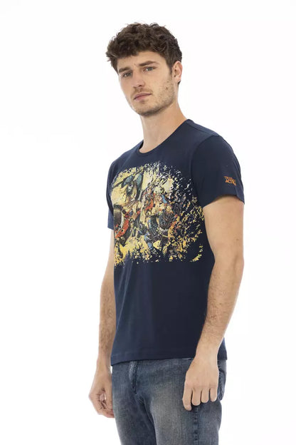 T-shirt Trussardi Action homme en coton et viscose bleu – TR-22706
