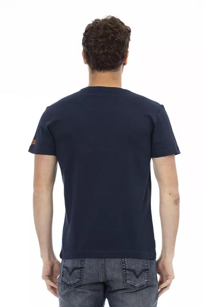T-shirt Trussardi Action homme en coton et viscose bleu – TR-22706