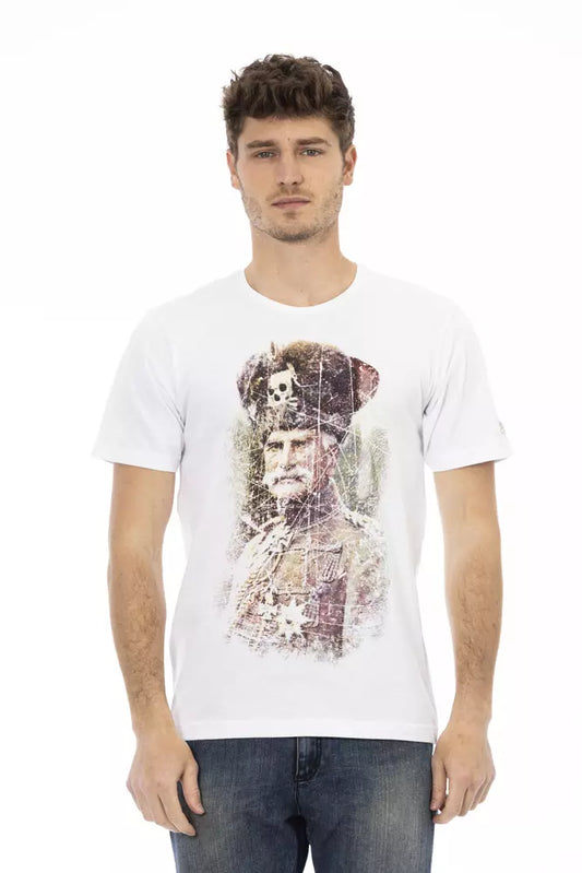 T-shirt Trussardi Action homme en coton et viscose blanc – TR-22688