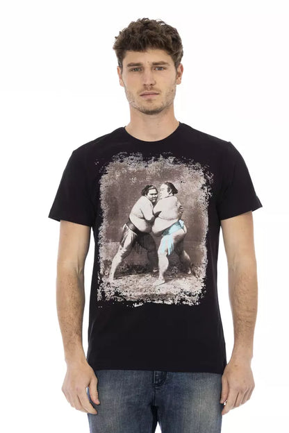 T-shirt Trussardi Action homme en coton et viscose noir – TR-22695