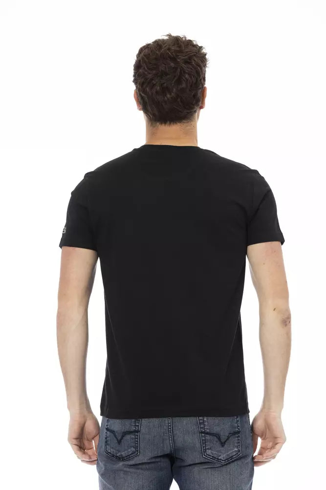 T-shirt Trussardi Action homme en coton et viscose noir – TR-22702