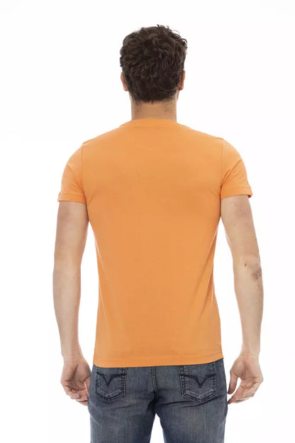 T-shirt Trussardi Action homme en coton et viscose orange – TR-22678