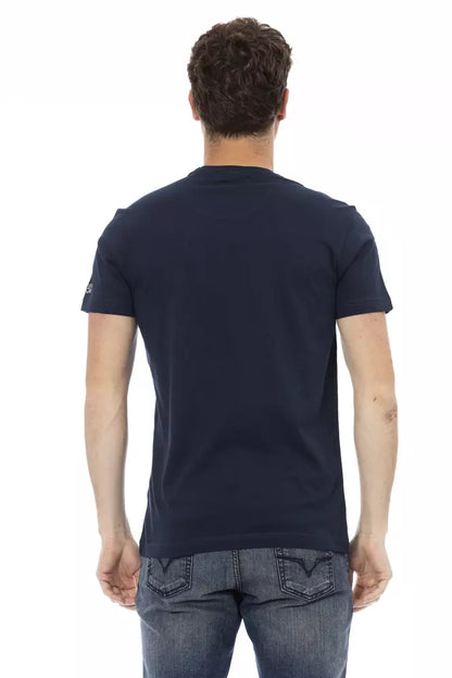T-shirt Trussardi Action homme en coton et viscose bleu – TR-22685