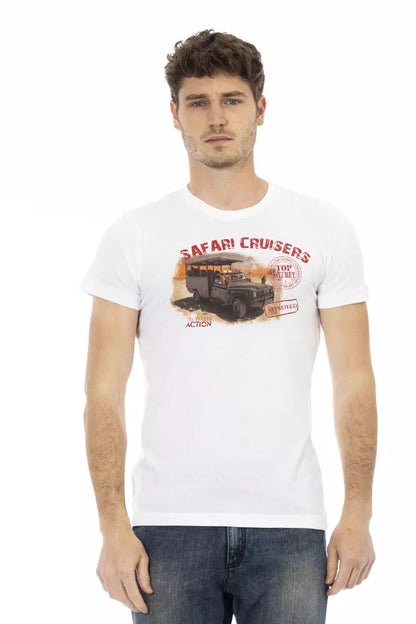 T-shirt Trussardi Action homme en coton et viscose blanc – TR-22671