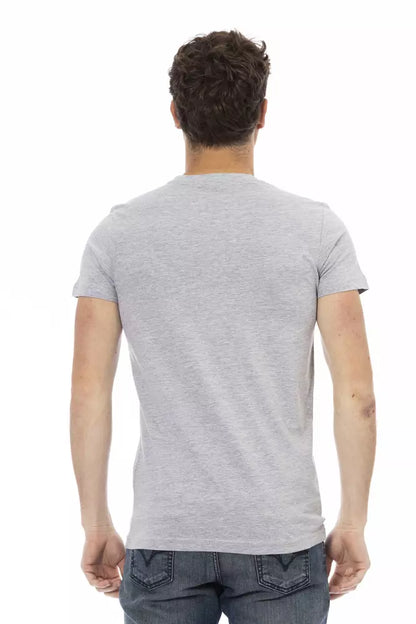 T-shirt Trussardi Action homme en coton et viscose gris – TR-22672