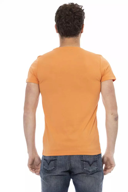 T-shirt Trussardi Action homme en coton et viscose orange – TR-22675