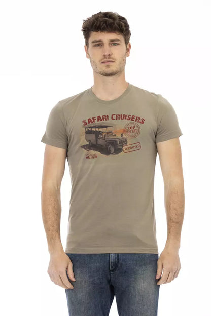 T-shirt Trussardi Action homme en coton et viscose vert – TR-22670