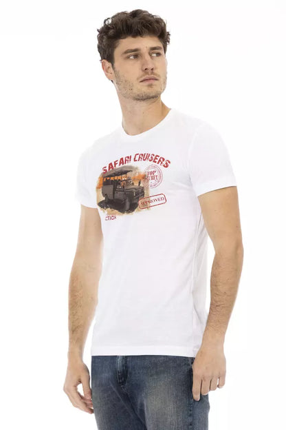 T-shirt Trussardi Action homme en coton et viscose blanc – TR-22671