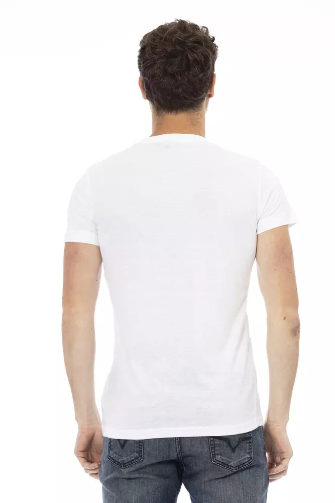 T-shirt Trussardi Action homme en coton et viscose blanc – TR-22671