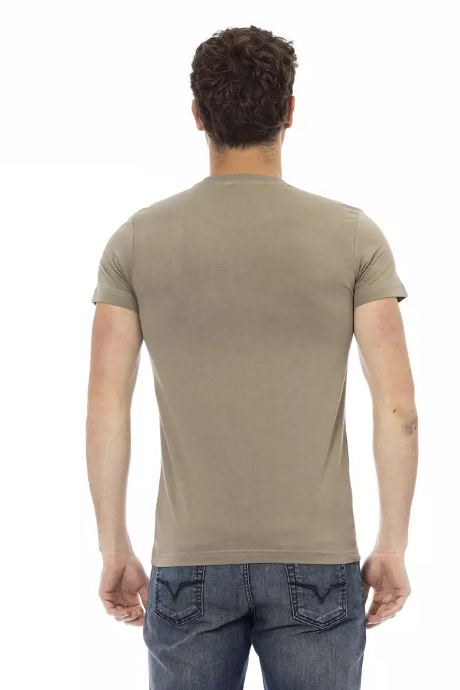 T-shirt Trussardi Action homme en coton et viscose vert – TR-22670