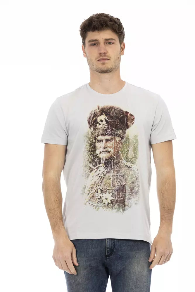 T-shirt Trussardi Action homme en coton et viscose gris – TR-22689