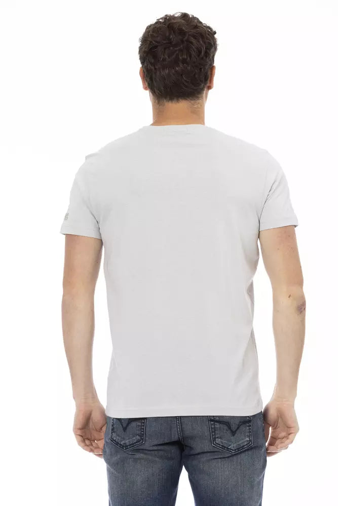 T-shirt Trussardi Action homme en coton et viscose gris – TR-22689