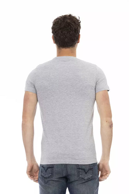 T-shirt Trussardi Action homme en coton et viscose gris – TR-22682
