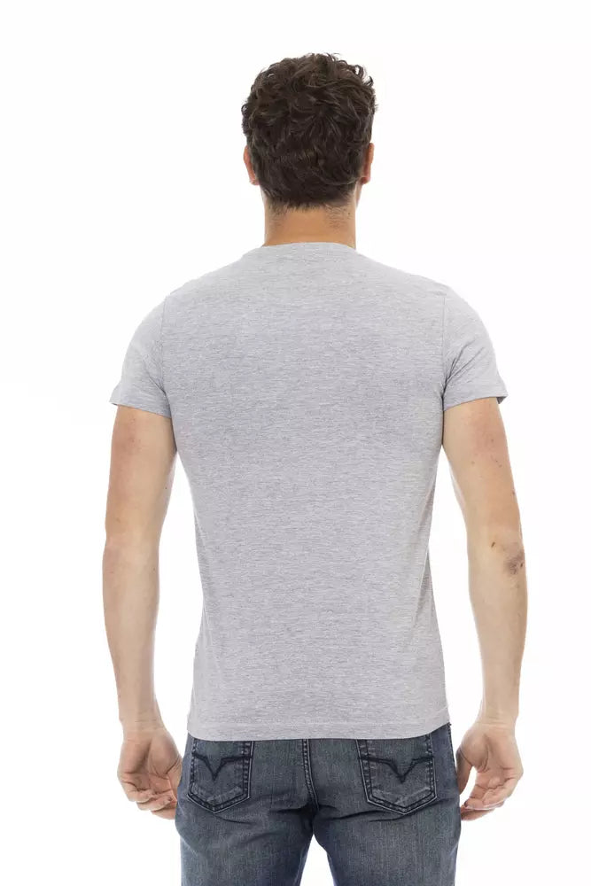 T-shirt Trussardi Action homme en coton et viscose gris – TR-22667