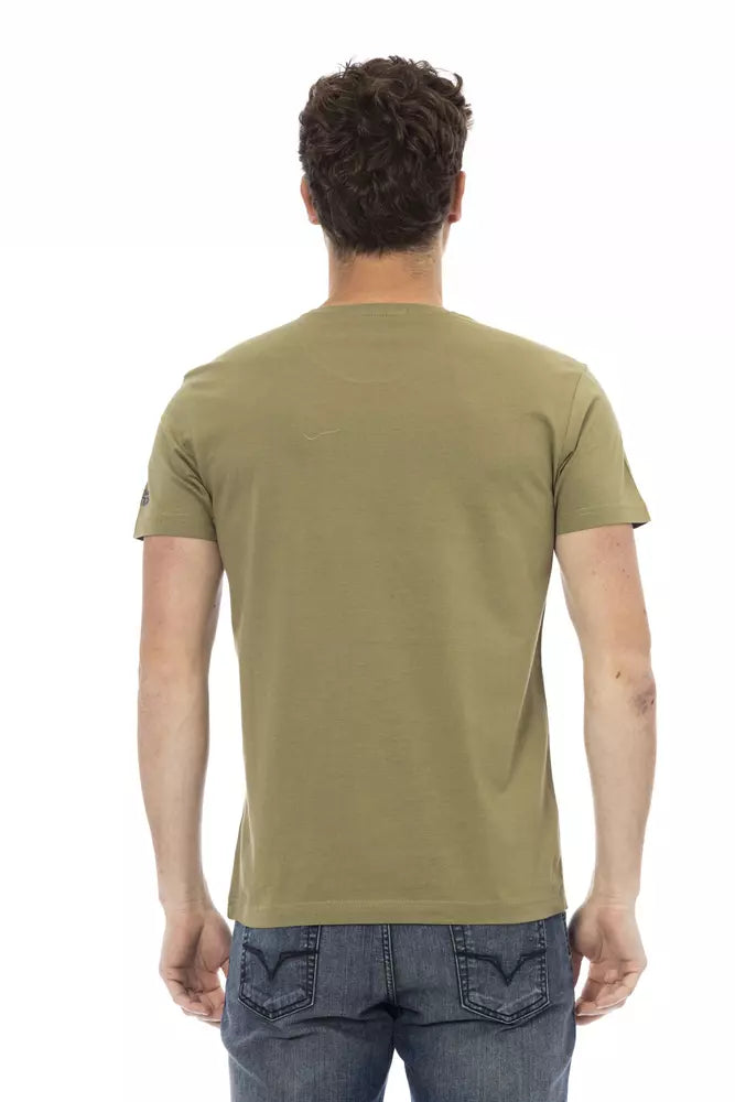 T-shirt Trussardi Action homme en coton et viscose vert – TR-22767
