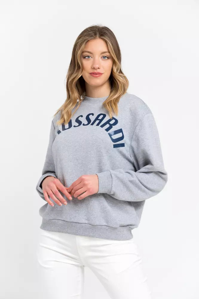 Sweat-shirt Trussardi femme en coton gris – TR-21546